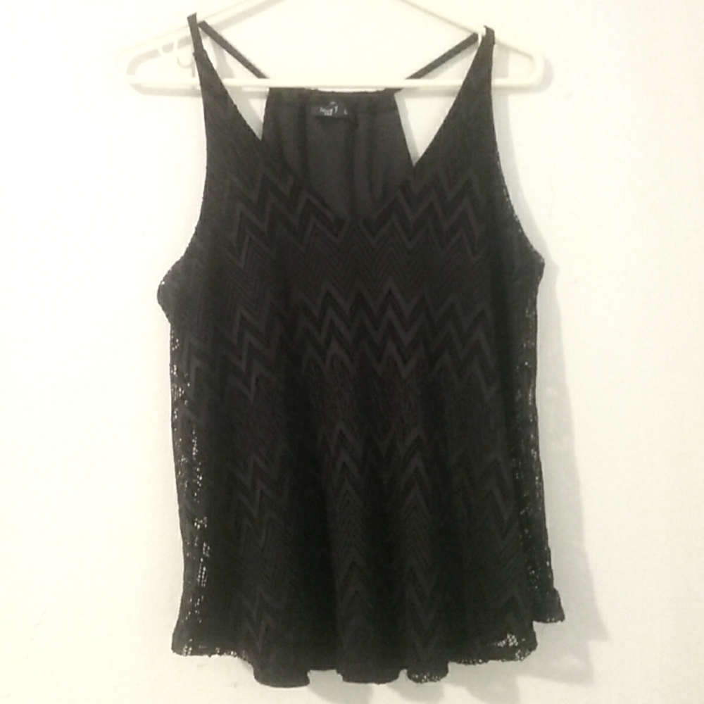 Black Tank Top Blouse